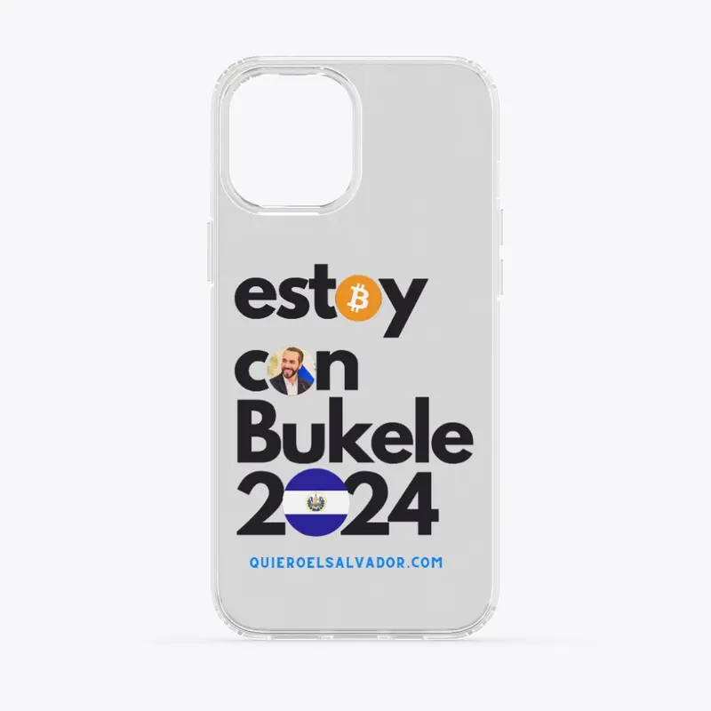 Case iPhone "Estoy con Bukele 2024"