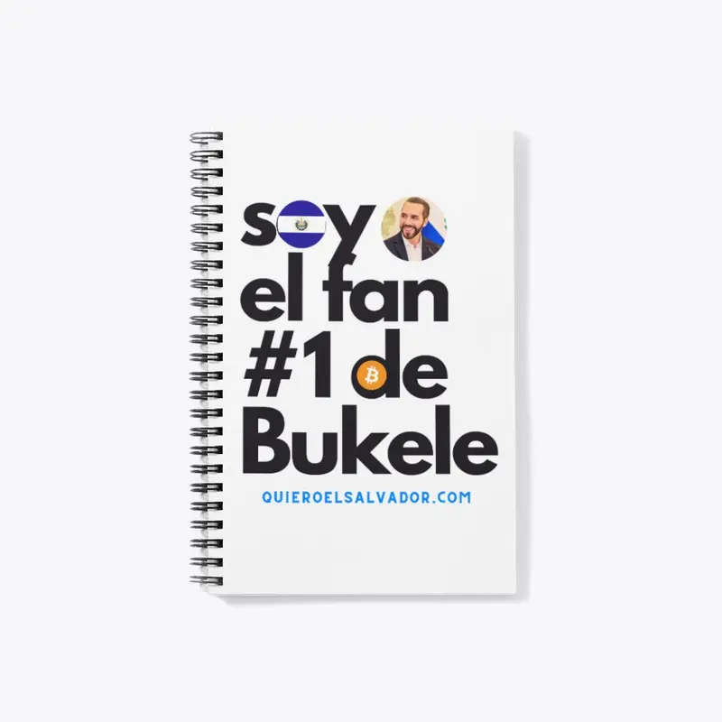 Libreta "Soy el fan #1 de Bukele"